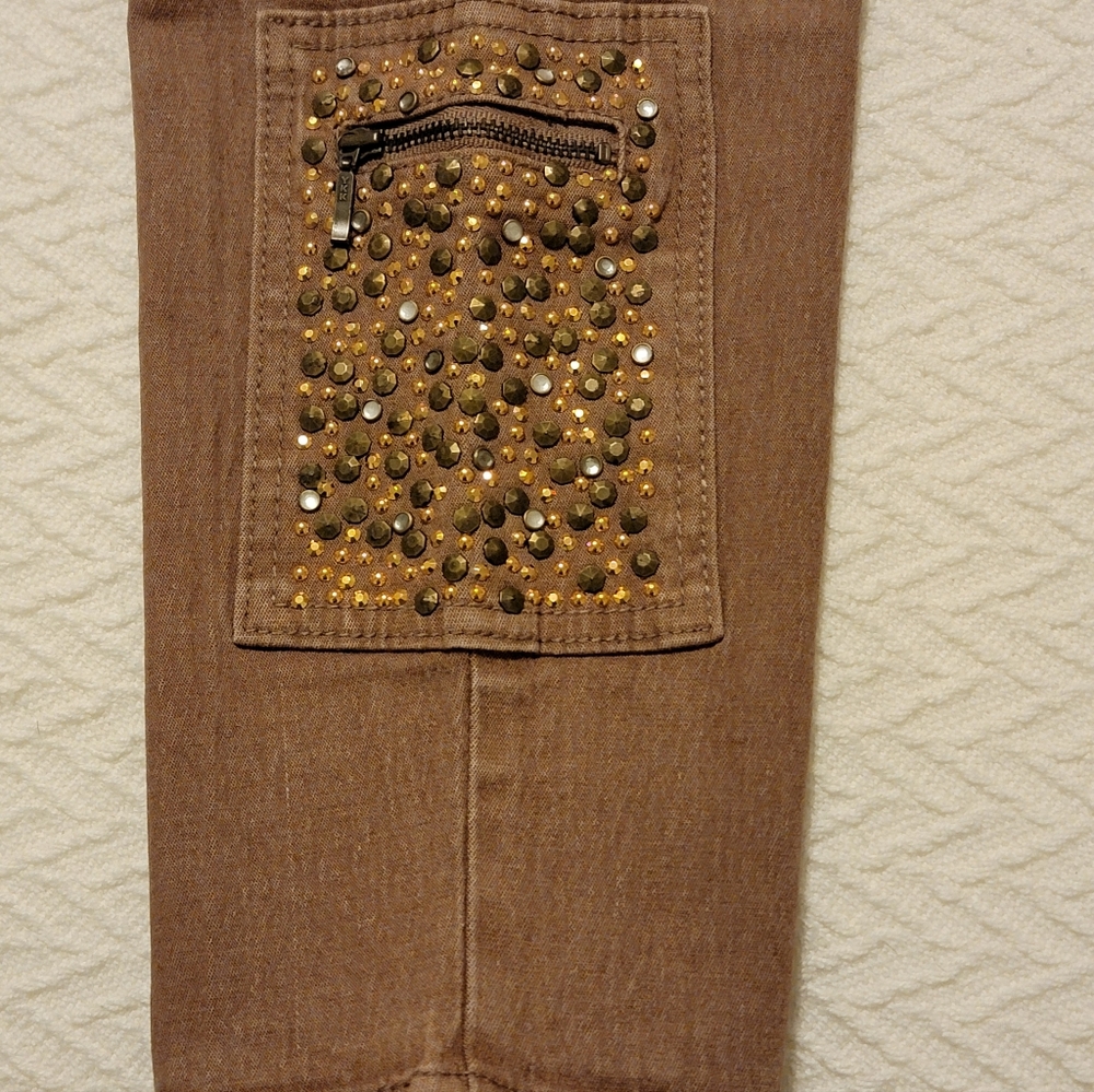 DG2 By Diane Gilman Brown Casual Pants Size MT NWT - Picture 5 of 6